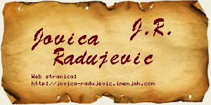 Jovica Radujević vizit kartica